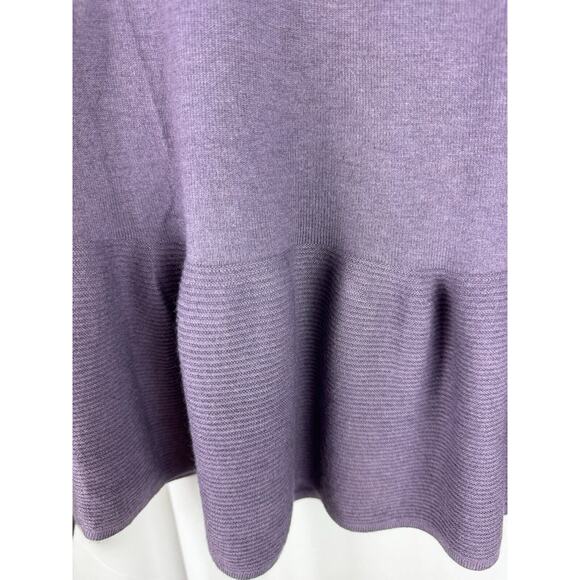 Ann Taylor Peplum Sweater, Lavender, Sz: S, 57-26 - Picture 11 of 16